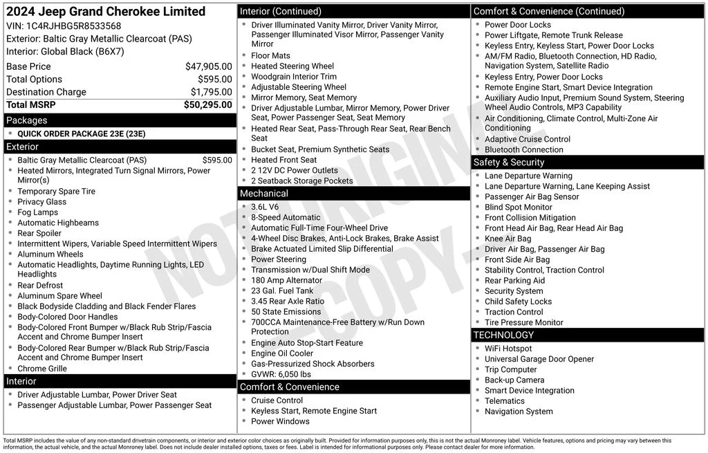 Used 2024 Gray Jeep Limited image 10