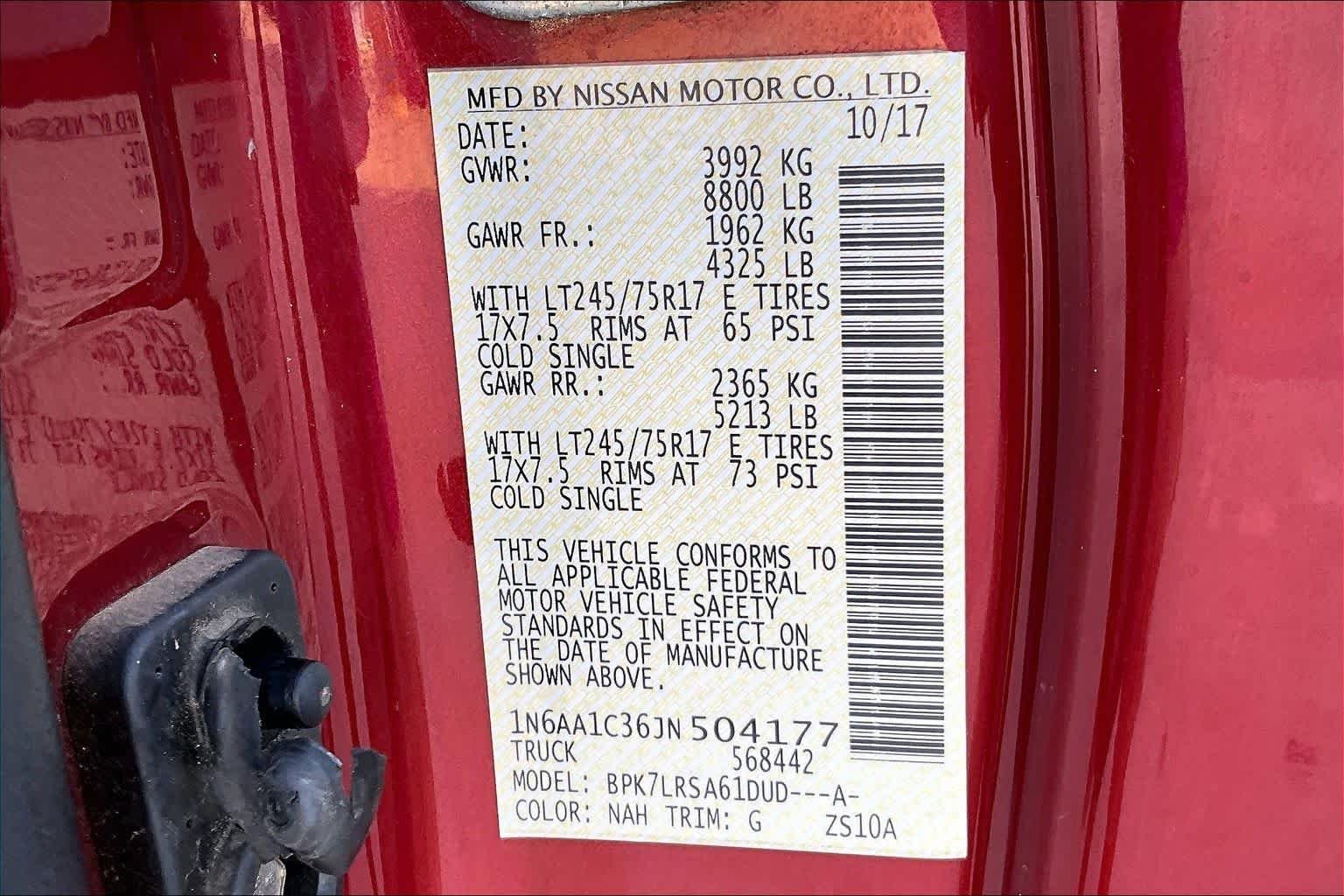 Used 2018 Cayenne Red Nissan S image 35