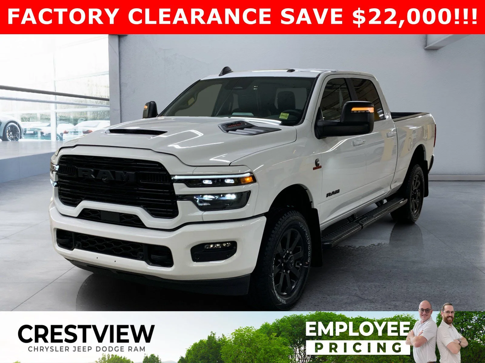 New 2026 Bright White Ram Laramie image 1