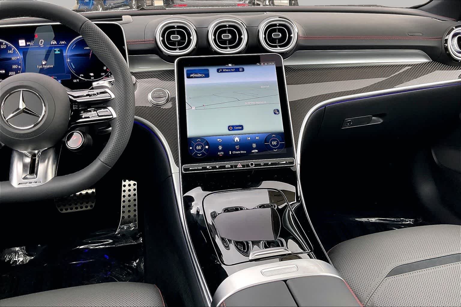 New 2026 MANUFAKTUR Moonlight White Metallic Mercedes-Benz AMG® C 63 S E Performance Sedan image 8