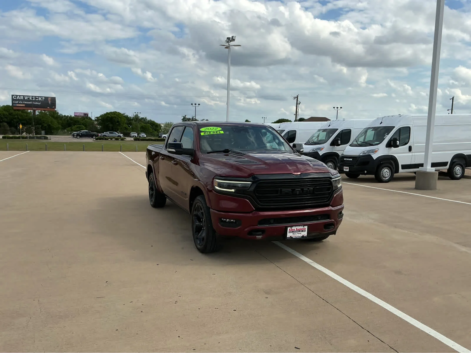 Used 2022 Delmonico Red Pearlcoat Ram Limited image 4