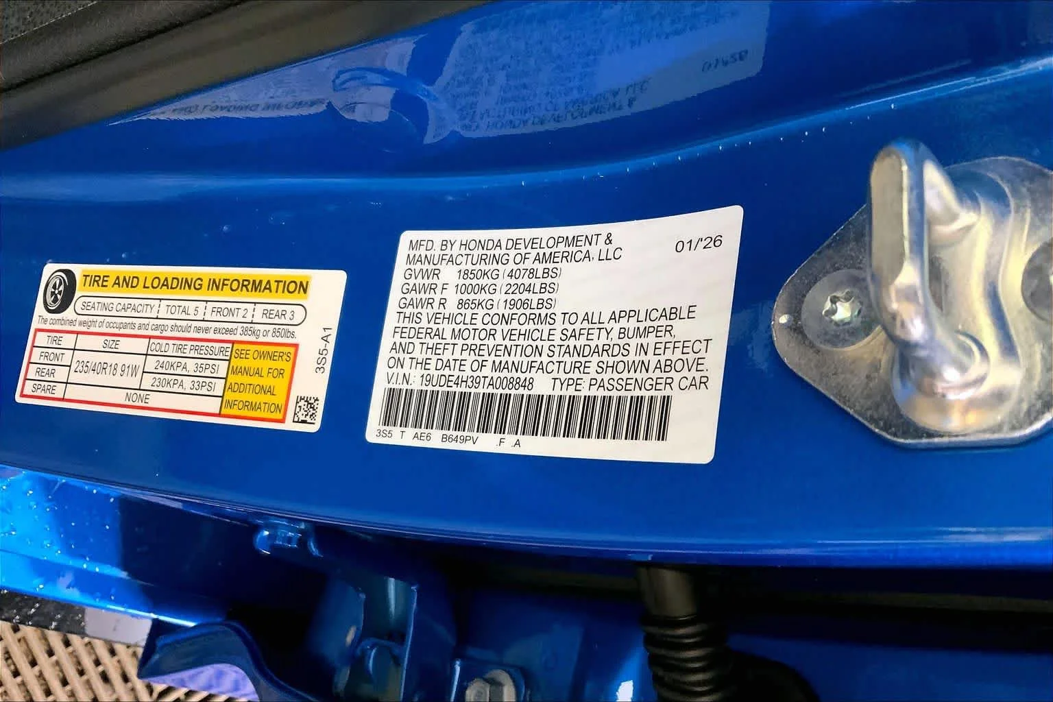 New 2026 Double Apex Blue Pearl Acura With A-Spec Package image 13