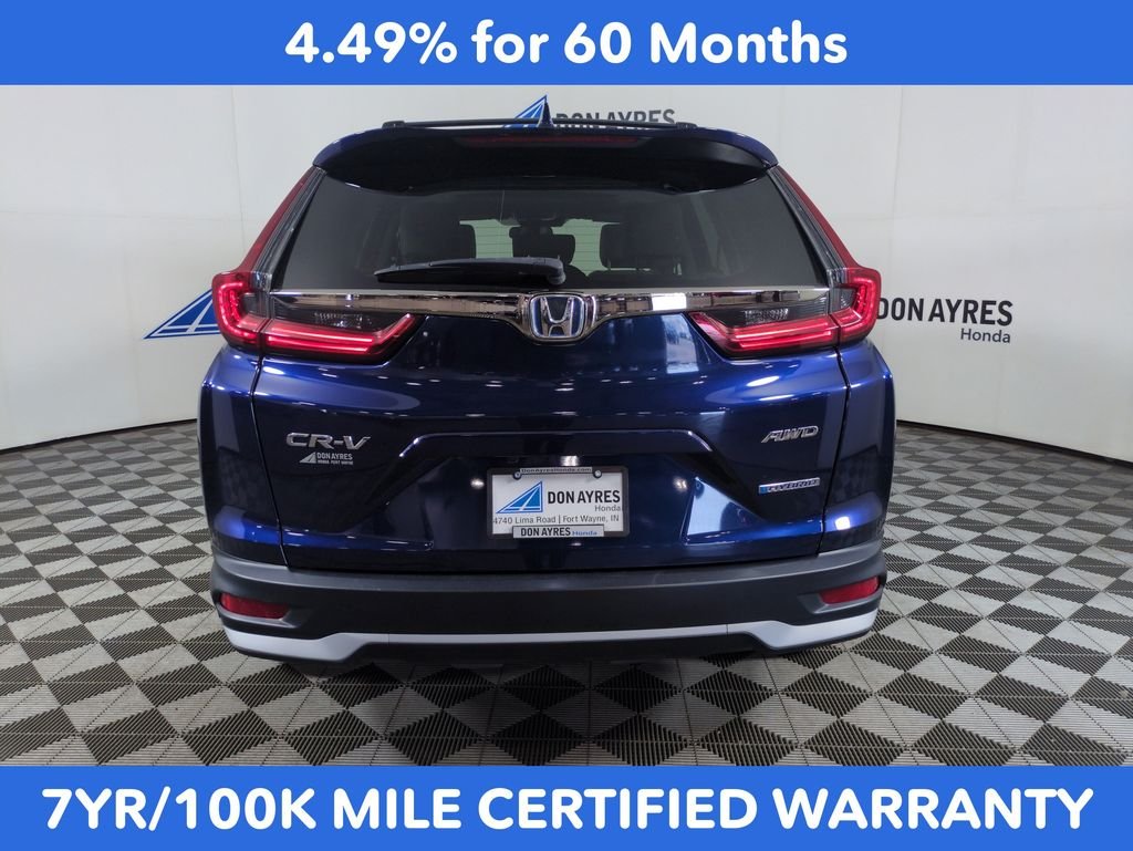 Certified Used 2022 Obsidian Blue Pearl Honda EX image 4