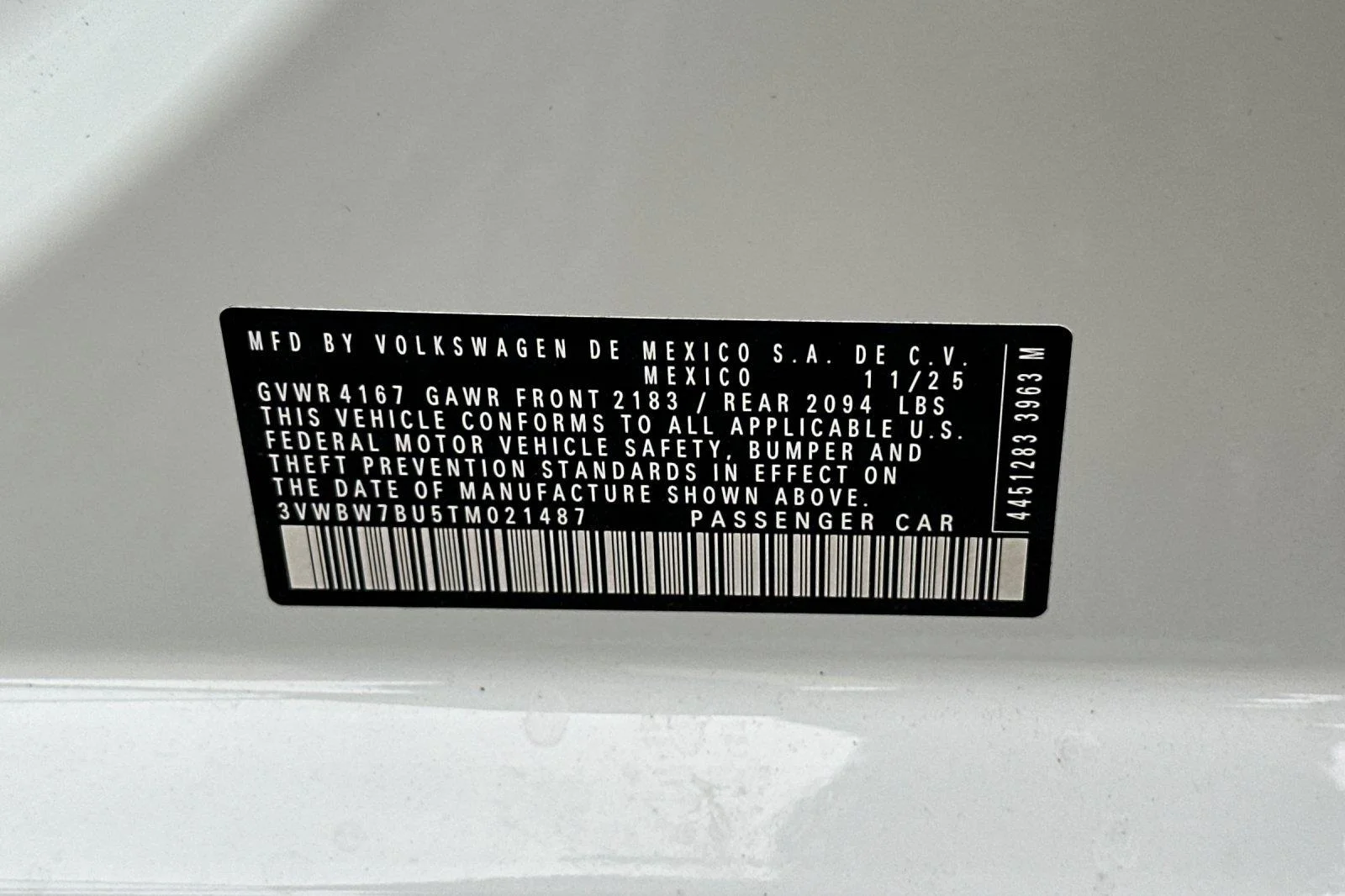 New 2026 Pure White Volkswagen Sport image 26