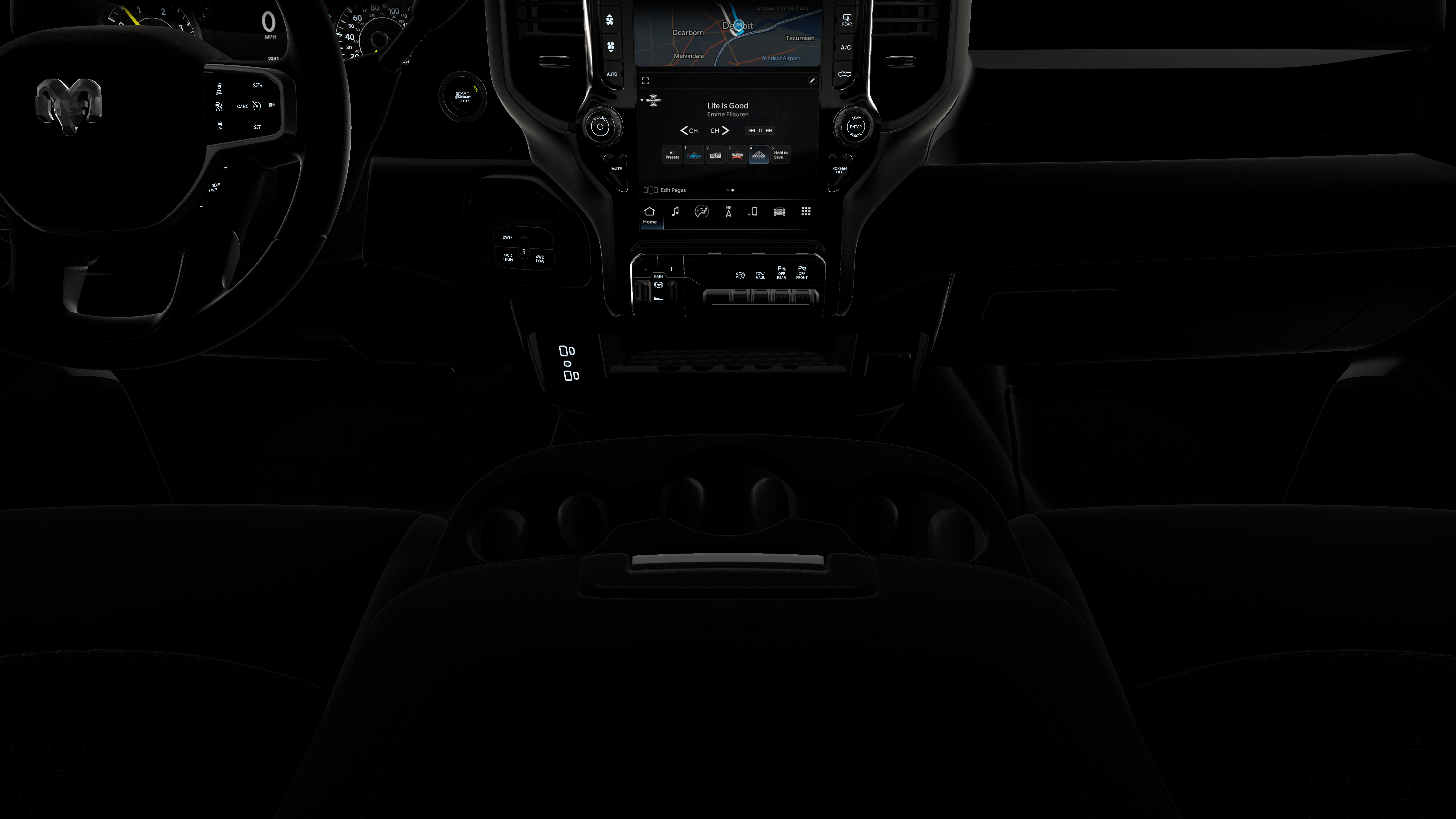 New 2026 Diamond Black Crystal Pearl-Coat Exterior Paint RAM  image 17