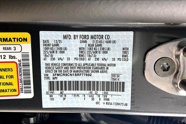 New 2025 Carbonized Gray Metallic Ford Outer Banks image 13