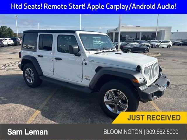 Used 2020 White Jeep Unlimited Sport S image 1