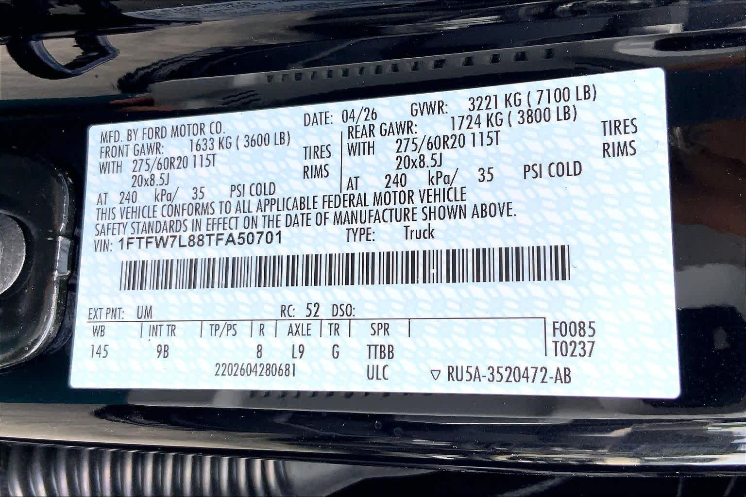 New 2026 Agate Black Metallic Ford Platinum® image 18
