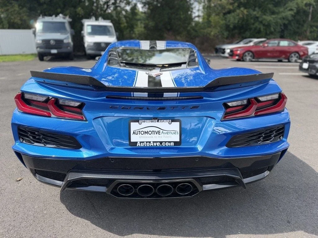 Used 2024 Riptide Blue Metallic Chevrolet 2dr Z06 Coupe w/3LZ w/ Spider Tech Wheels & Front Lift image 4