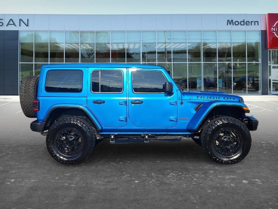 Used 2021 Hydro Blue Pearlcoat Jeep Unlimited Rubicon image 4