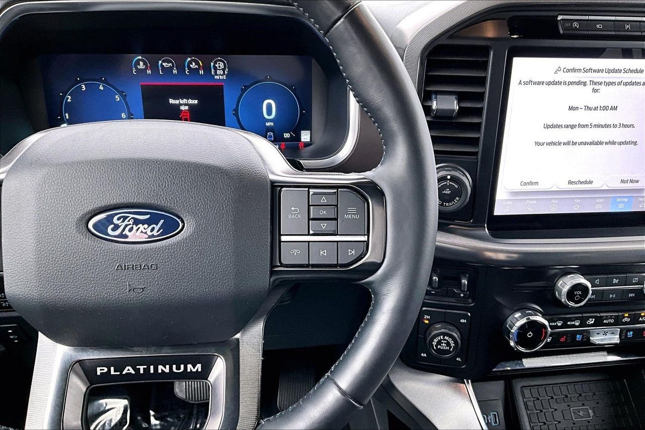 Used 2024 Antimatter Blue Metallic Ford Platinum image 15