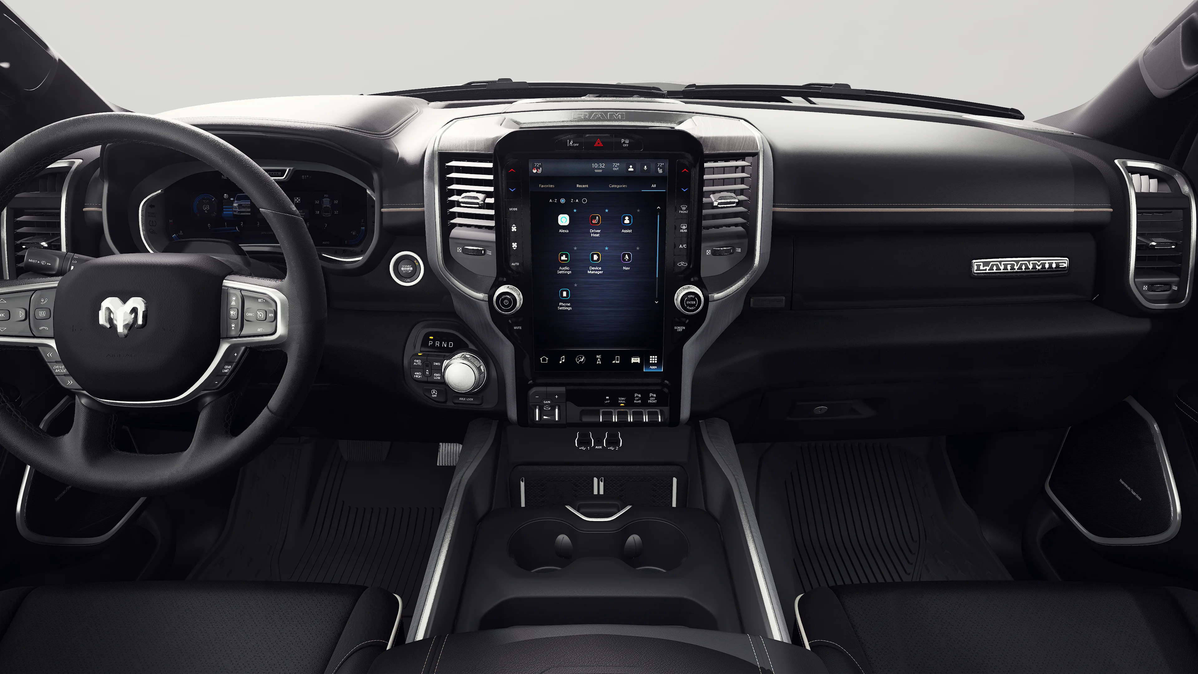 New 2027 Diamond Black Crystal Pearl-Coat Exterior Paint RAM Laramie image 6