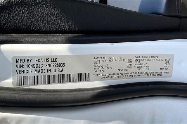 Used 2022 White Knuckle Clearcoat Dodge R/T image 52