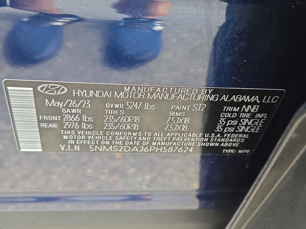 Used 2023 Blue Hyundai SEL image 7