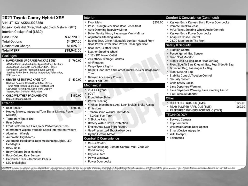 Used 2021 Midnight Black Metallic Toyota XSE image 3