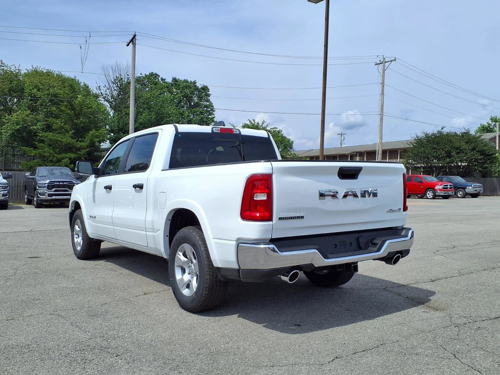 New 2026 Bright White Clear-Coat Exterior Paint RAM Big Horn image 2