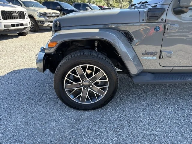 Used 2022 Gray Jeep Unlimited Sahara 4xe image 32