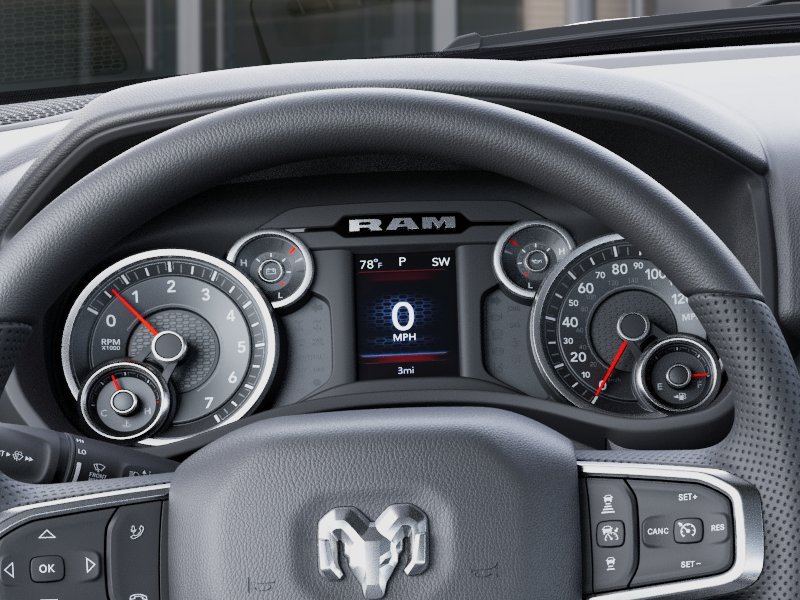 New 2026 Diamond Black Crystal Pearl-Coat Exterior Paint RAM RAM 1500 BIG HORN CREW CAB 4X4 image 43