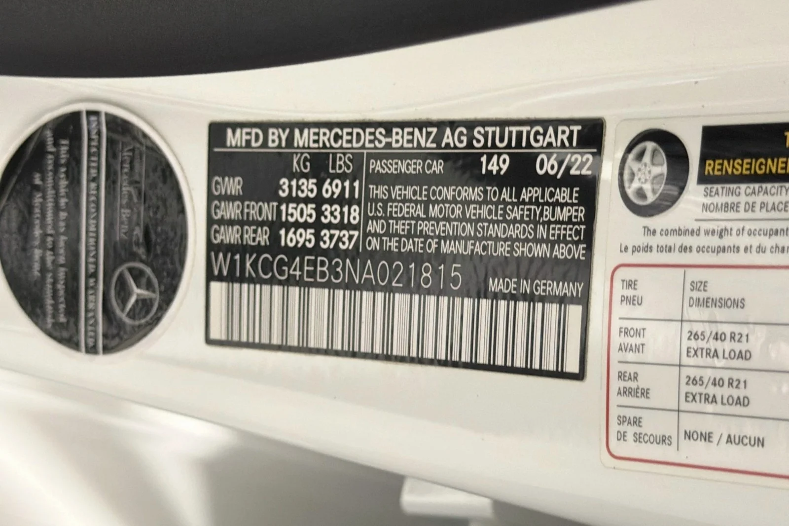 Certified Used 2022 Polar White Mercedes-Benz 580 image 27
