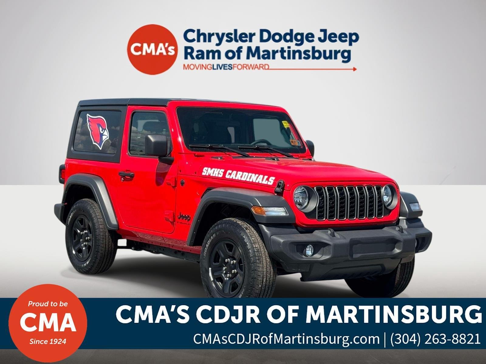 Used 2025 Firecracker Red Clearcoat Jeep Sport image 1