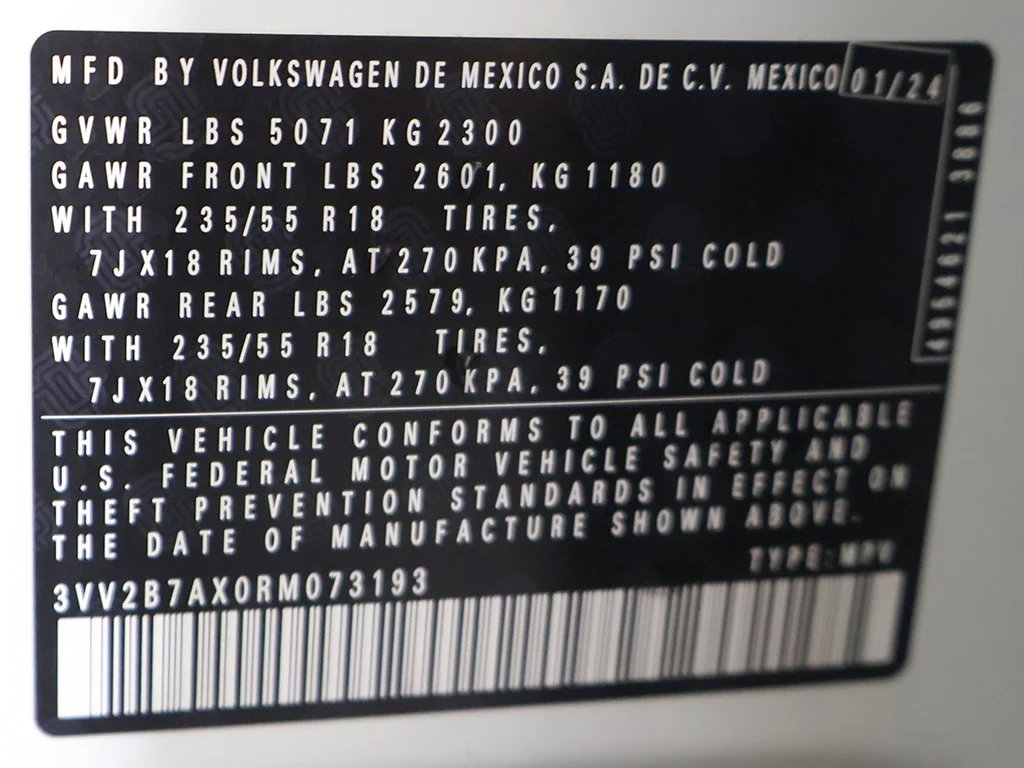 Certified Used 2024 Pure White Volkswagen 2.0T SE image 52