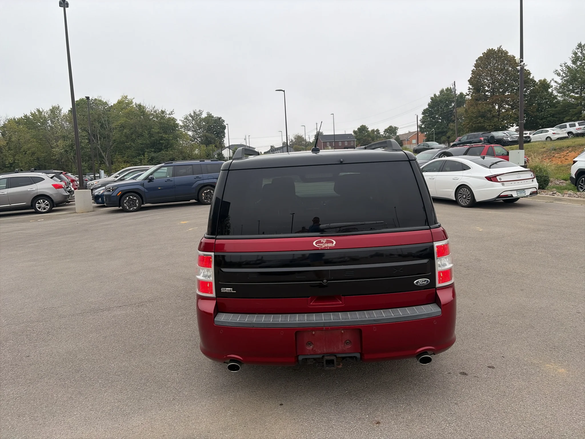 Used 2018 Ruby Red Metallic Tinted Clearcoat Ford SEL image 4