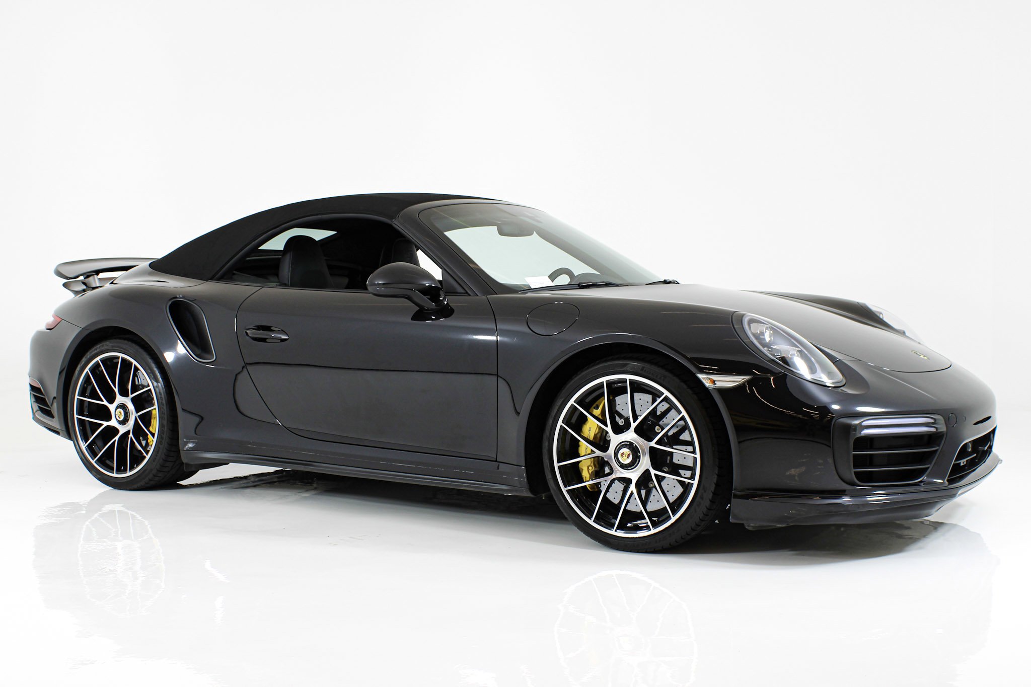 Used 2019 Black Porsche Turbo S Cabriolet image 16