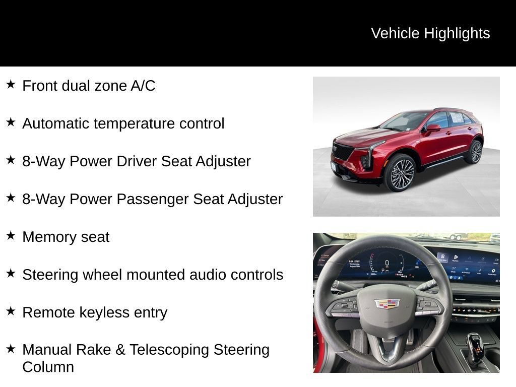 Used 2025 Radiant Red Tintcoat Cadillac Sport image 17