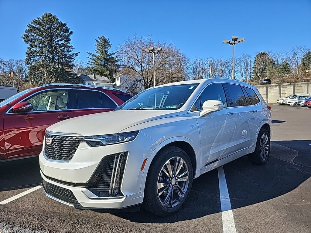 Used 2021 Crystal White Tricoat Cadillac Premium Luxury image 1