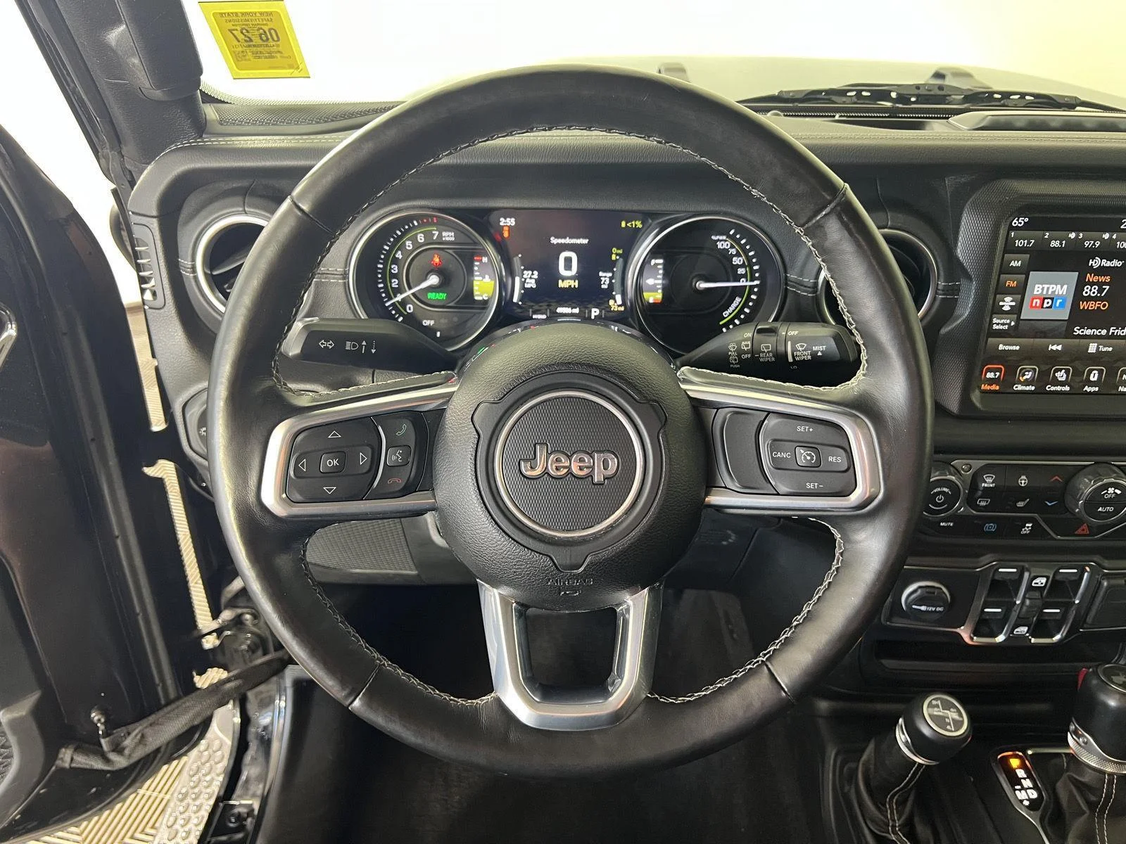 Used 2021 Black Clearcoat Jeep Unlimited Sahara 4xe image 8