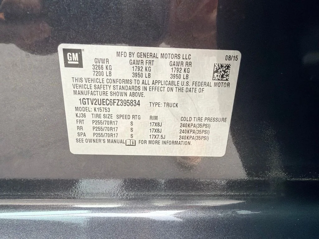 Used 2015 Iridium Metallic GMC SLE image 3