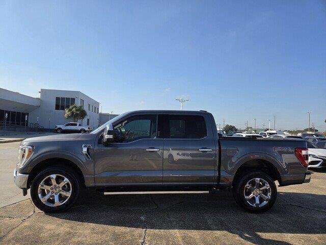 Used 2022 Carbonized Gray Metallic Ford LARIAT image 2