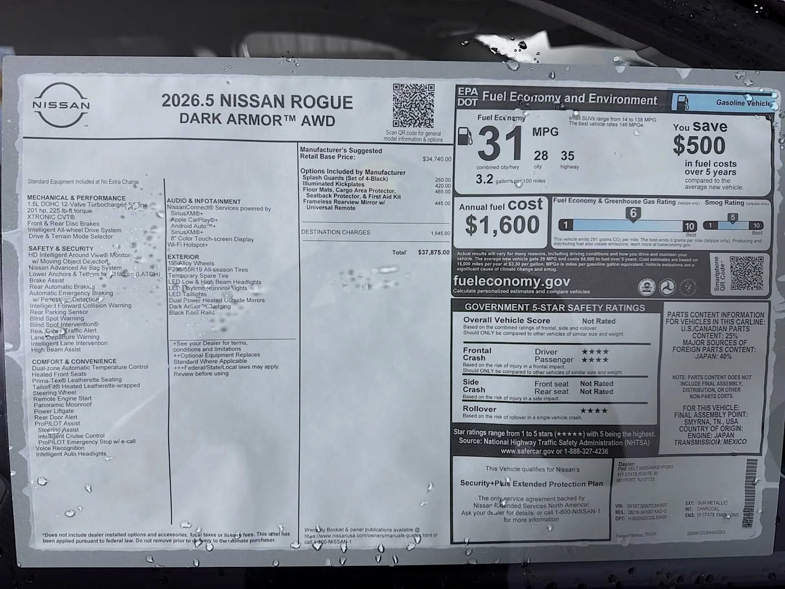 New 2026 Gun Metallic Nissan Dark Armor image 6