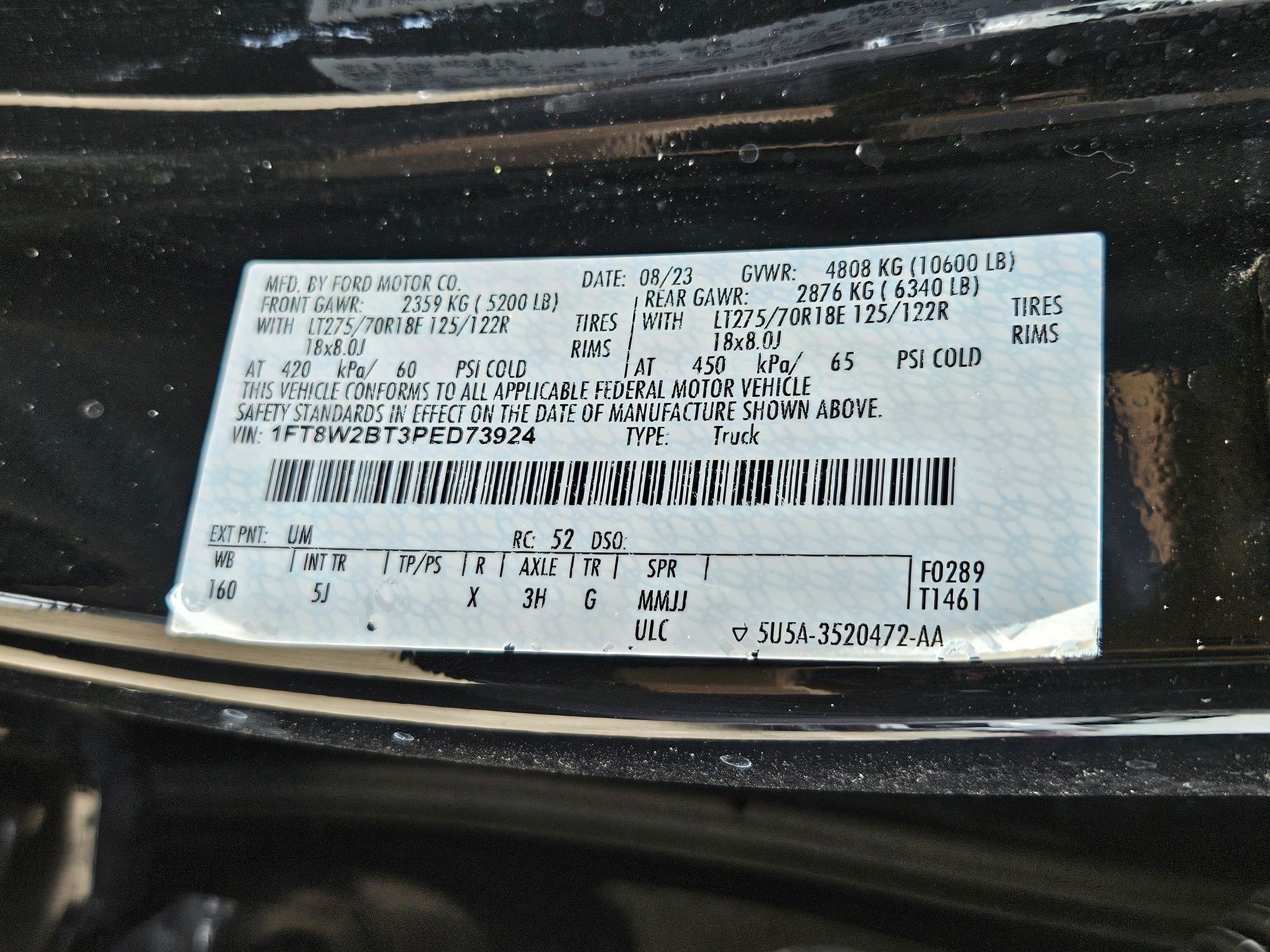 Used 2023 Black Metallic Ford Lariat image 32