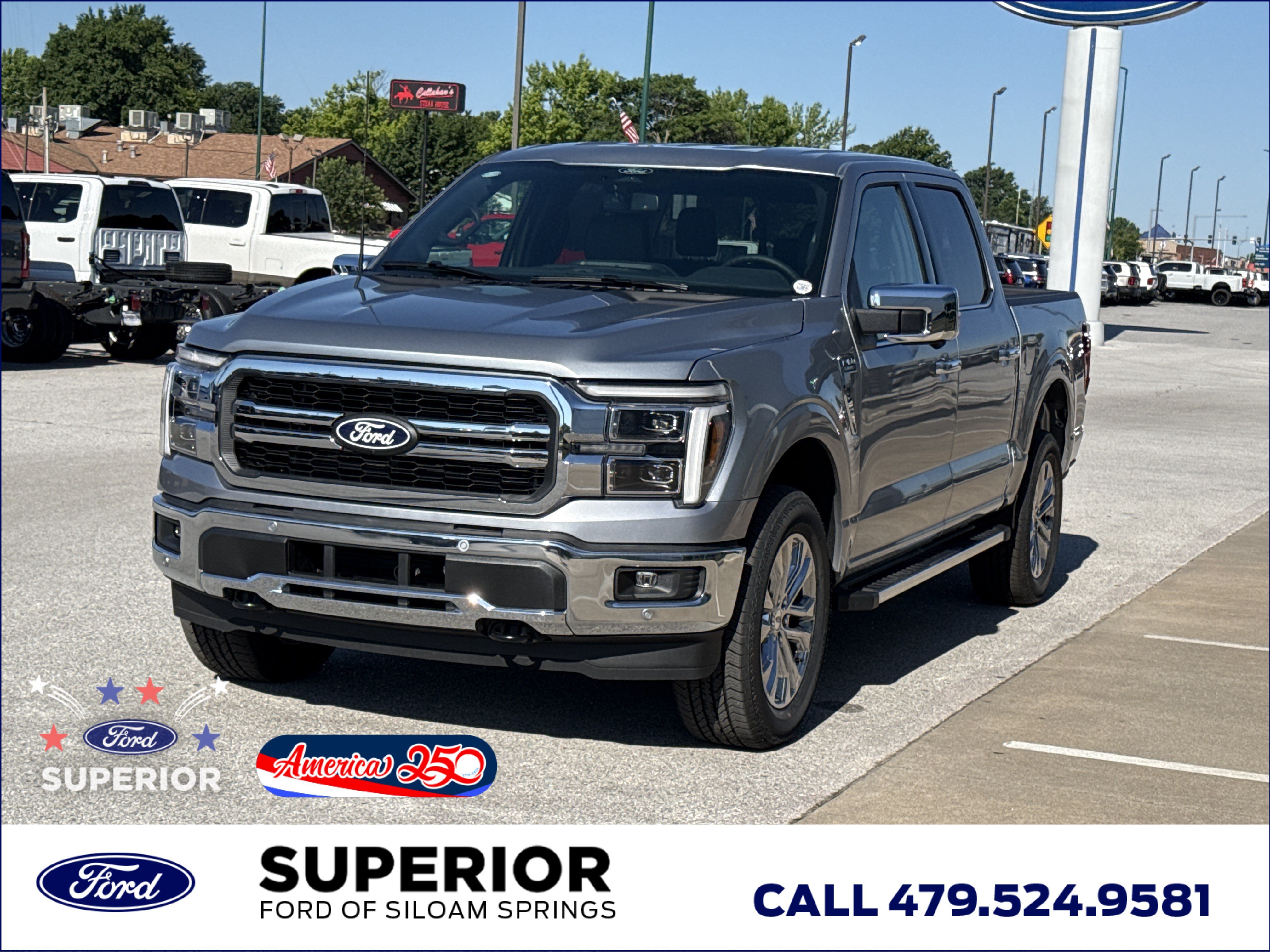 New 2026 Iconic Silver Metallic Ford Lariat 4WD image 12