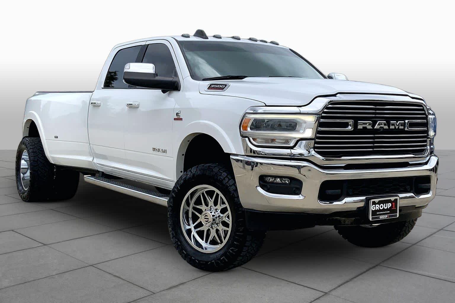 Used 2022 Bright White Clearcoat Ram Laramie image 3