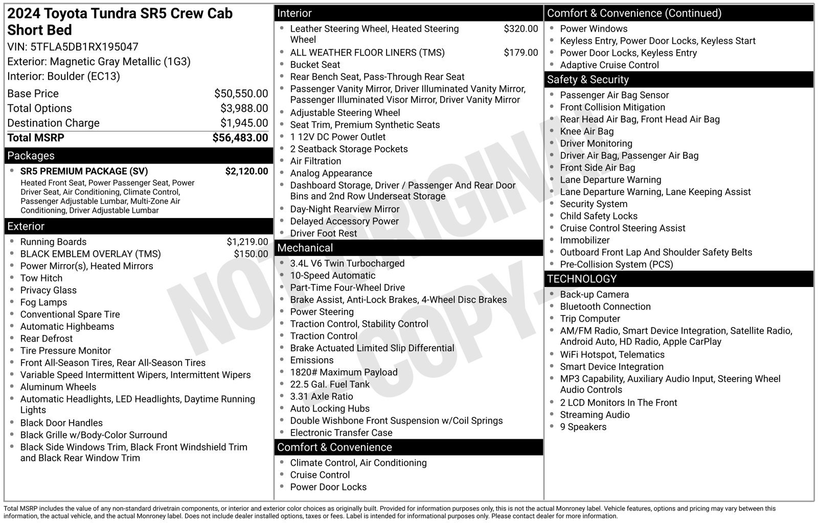 Used 2024 Gray Toyota SR5 image 2