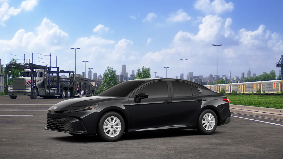 New 2026 Midnight Black Metallic Toyota LE image 2