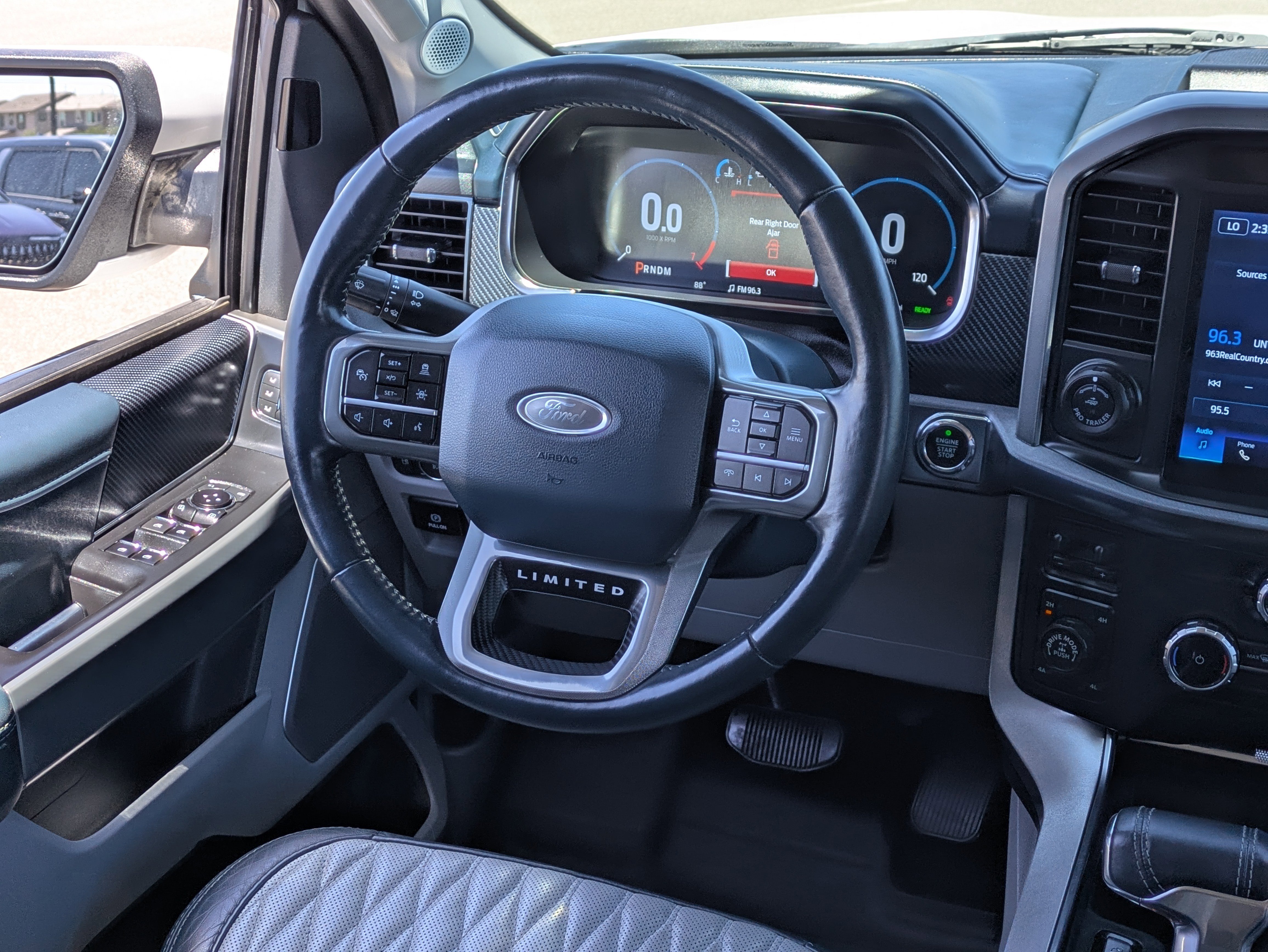 Used 2023 White Metallic Ford Limited image 15