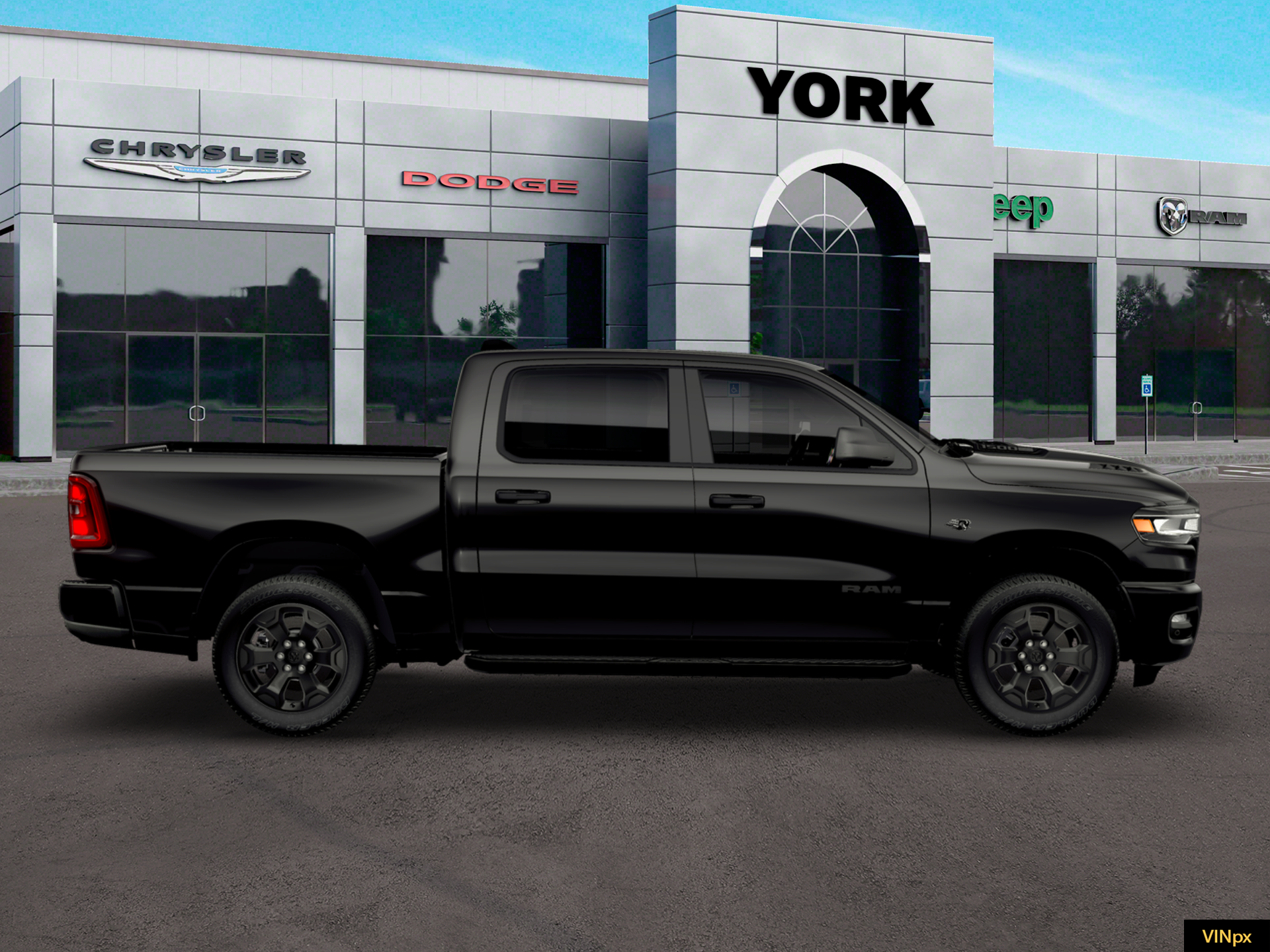 New 2026 Diamond Black Crystal Pearlcoat RAM Express image 9