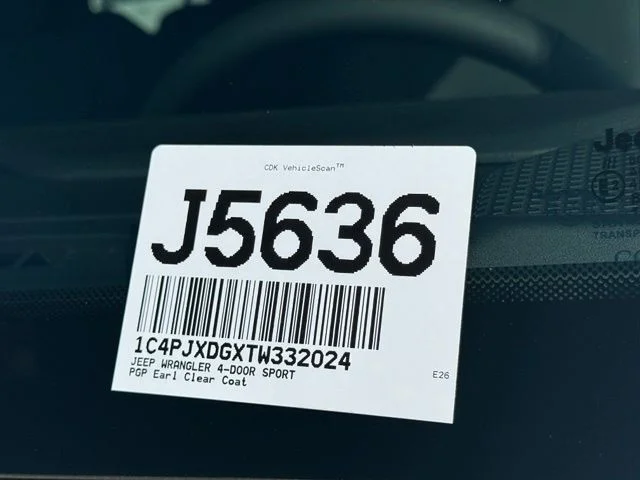 New 2026 Earl Clearcoat Jeep Sport S image 29