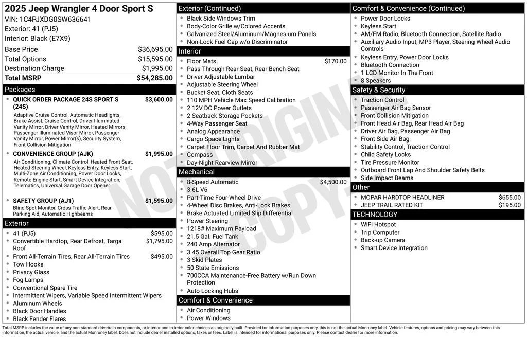 New 2025 41 Jeep Sport S image 6