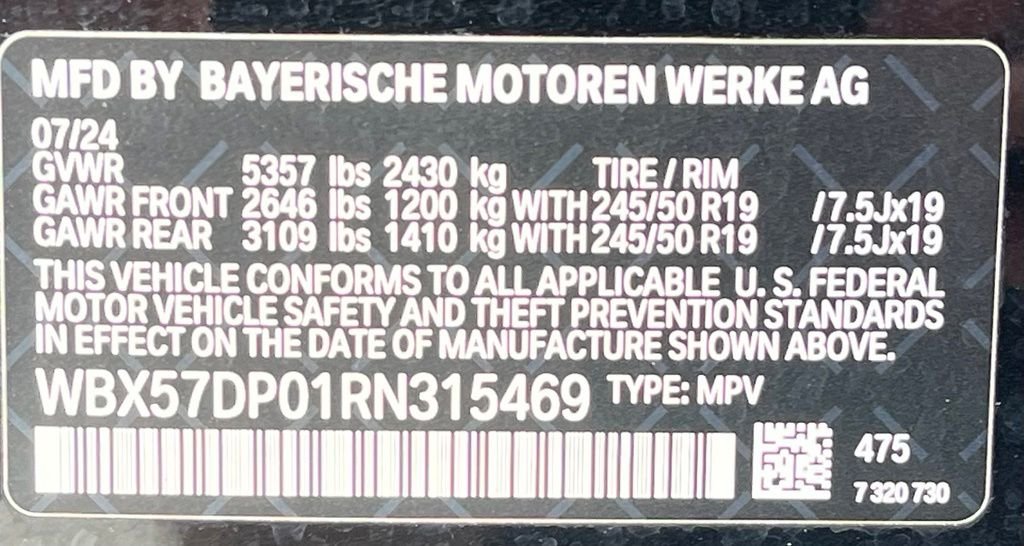 Certified Used 2024 Black Sapphire Metallic BMW xDrive30i image 43