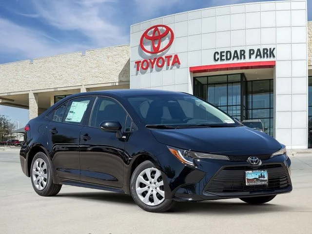 New 2026 Midnight Black Metallic Toyota LE image 1