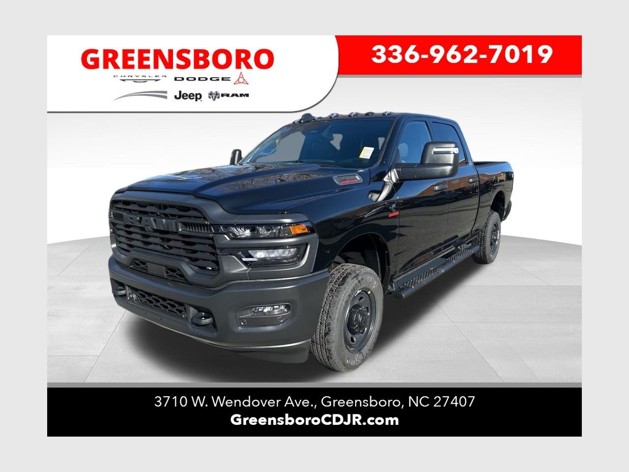 New 2026 Diamond Black Crystal Pearl-Coat Exterior Paint RAM Tradesman image 1