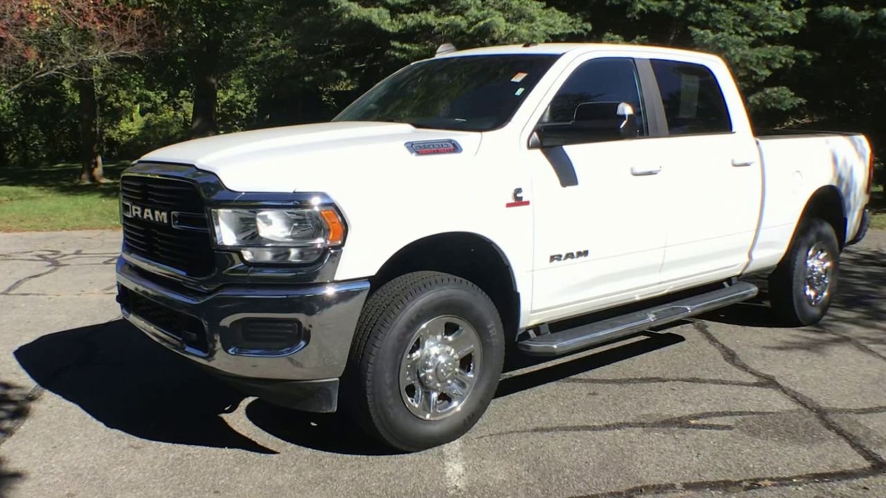 Used 2021 Bright White Clearcoat Ram Big Horn image 4