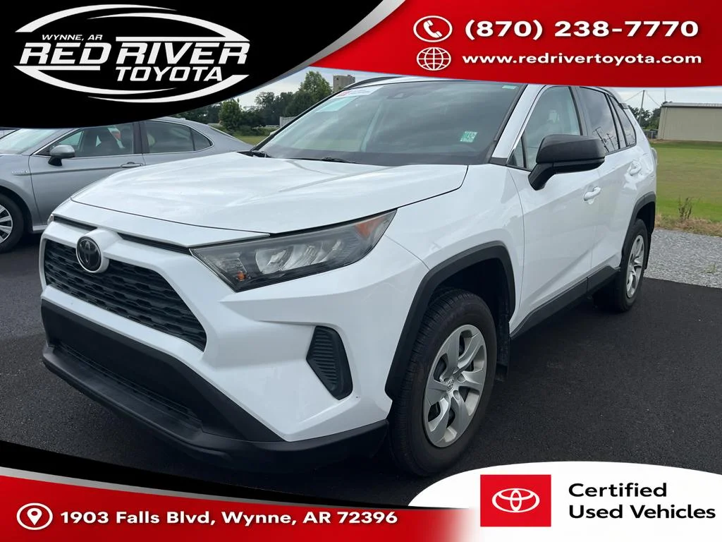 Certified Used 2021 Super White Toyota LE image 1