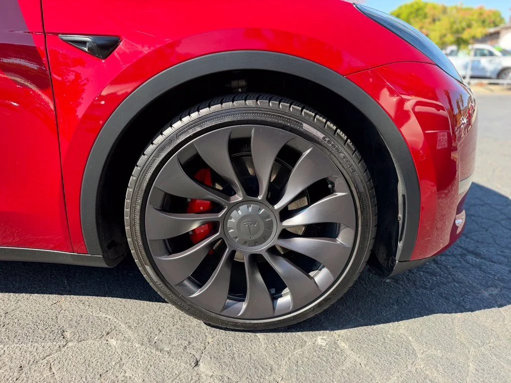Used 2020 Red Tesla Performance image 5