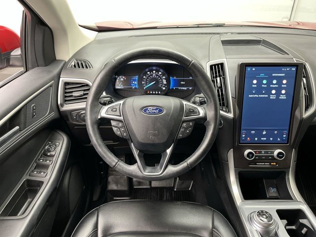 Used 2021 Rapid Red Metallic Tinted Clearcoat Ford SEL image 15
