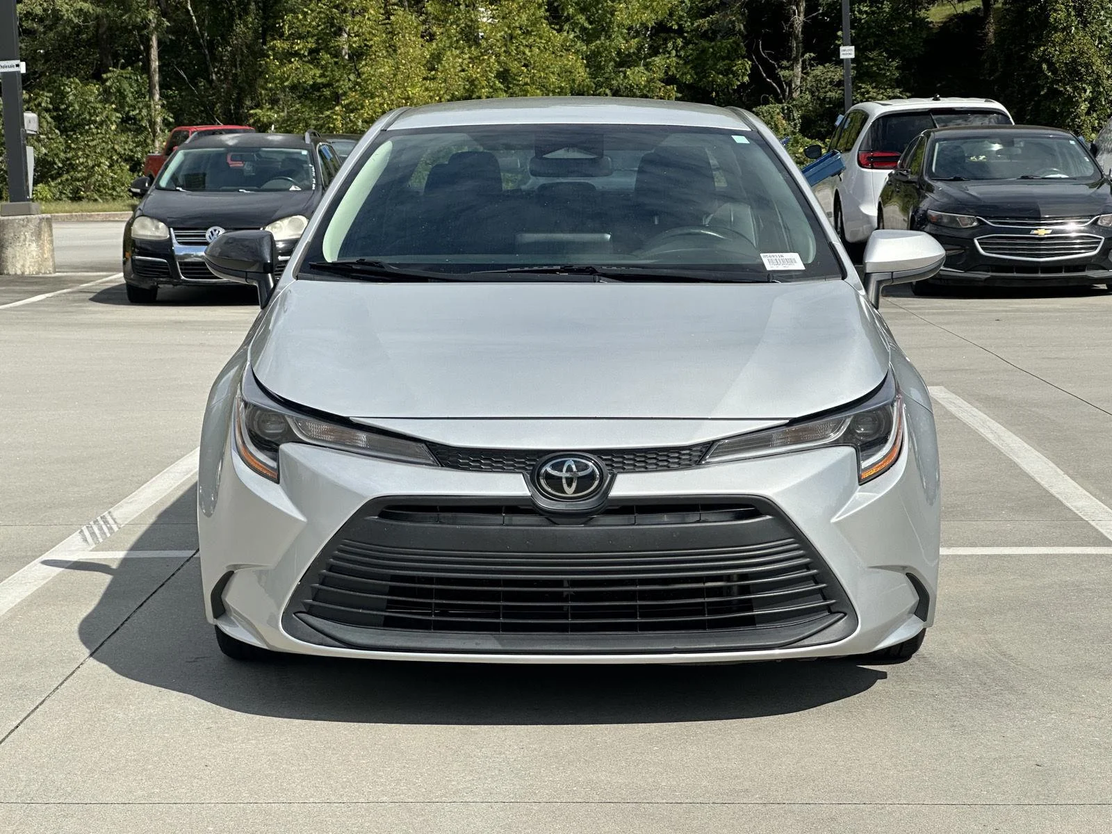 Used 2023 Classic Silver Metallic Toyota LE image 2